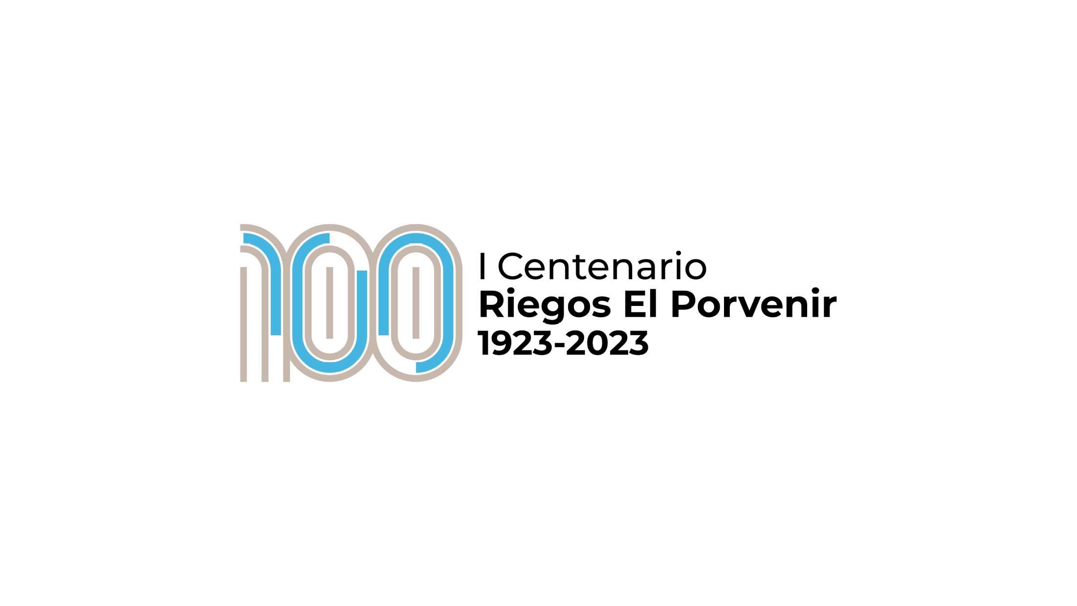 01 logo centenario Riegos el porvenir horizontal